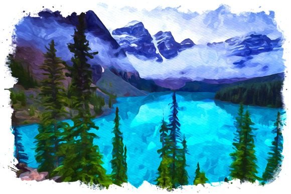 Alberta Canada Watercolor Illustrations for Handmade Crafters