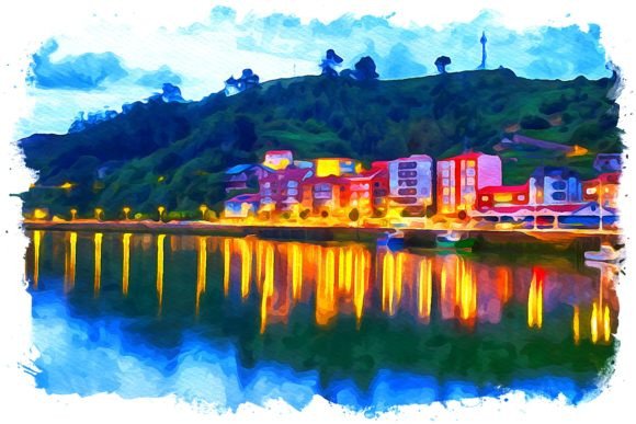 Asturias Europe Watercolor Illustrations for Digital Sellers