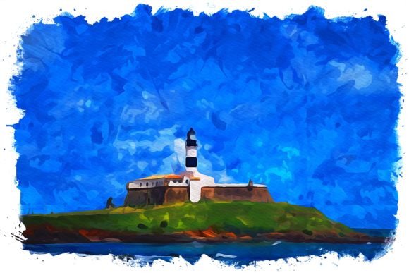 Bahia South America Watercolor: A Vibrant Illustration for Local Branding
