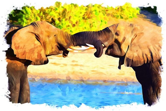 Botswana Africa Watercolor: A Versatile Illustration for Crafters & Handmade Sellers
