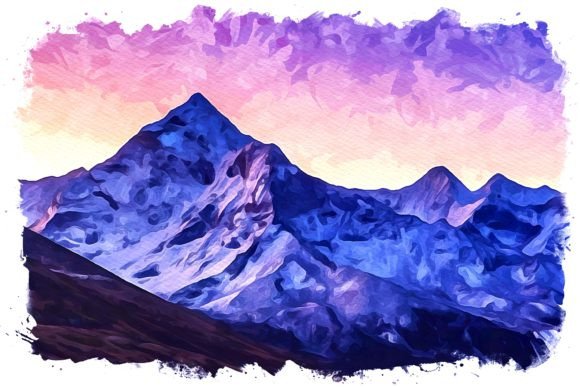 Everest Asia Watercolor Illustrations for Crafters & Handmade Sellers