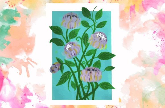 Flower Watercolor Painting: A Versatile Illustration for Bloggers and Digital Publishers
