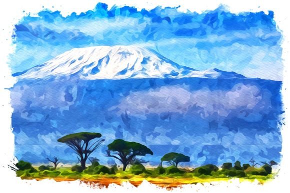 Kilimanjaro Africa Watercolor: A Designer’s Review for Branding and Commercial Use