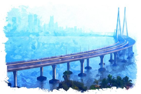 Mumbai Asia Watercolor: A Fresh Illustration for Blog & Editorial Design
