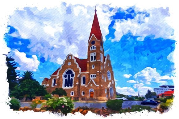Namibia Africa Watercolor – A Handmade Crafter’s Dream Illustration