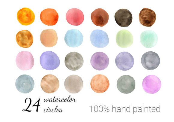 Watercolor Circles: A Fresh Illustration for Instagram Highlights and Brand Visuals