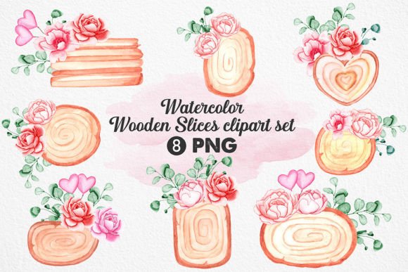 Watercolor Wooden Slice Clipart Set: A Brand Designer’s Review for Real Business Use