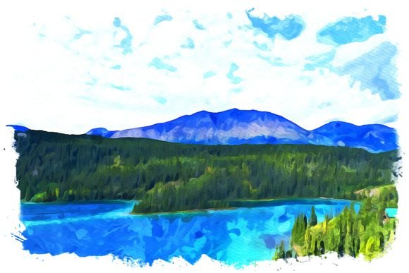 Yukon Canada Watercolor: A Fresh Illustration for Blog and Editorial Design